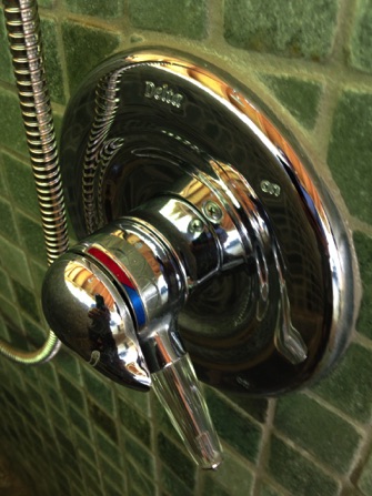 metal polishing results for outdoor shower faucet